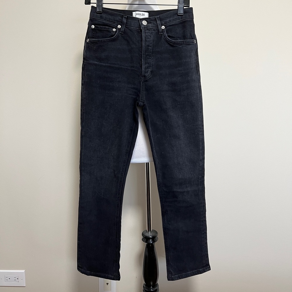 AGOLDE Riley High Rise Straight Crop Jean